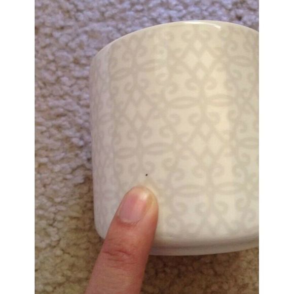 Starbucks White Gray Damask Scroll Geometric Pattern 12 oz. Mug Coffee Cup 2014 - Picture 5 of 7